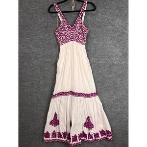 Anthropologie | Dresses | Anthropologie Maren Dress Embroidered Maxi Sheer  Sleeves Dress Size 4 | Poshmark
